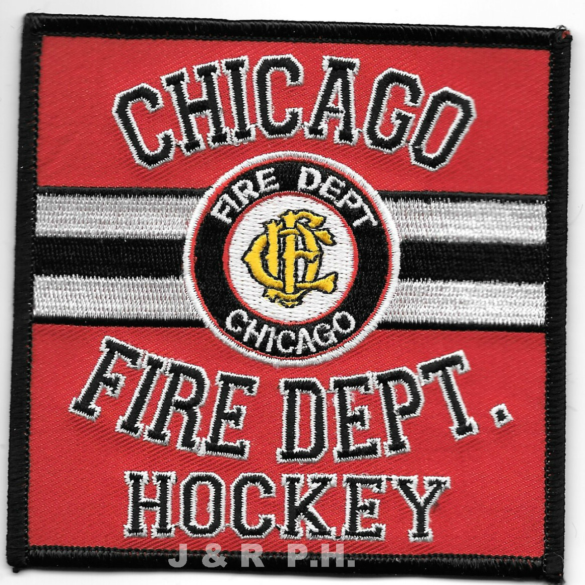 Chicago  Fire Dept. Hockey Team, Illinois  (4" x 4" size) fire patch
