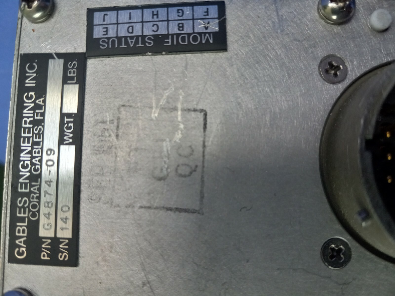 NAV / COM P/N G4874-09 S/N 140