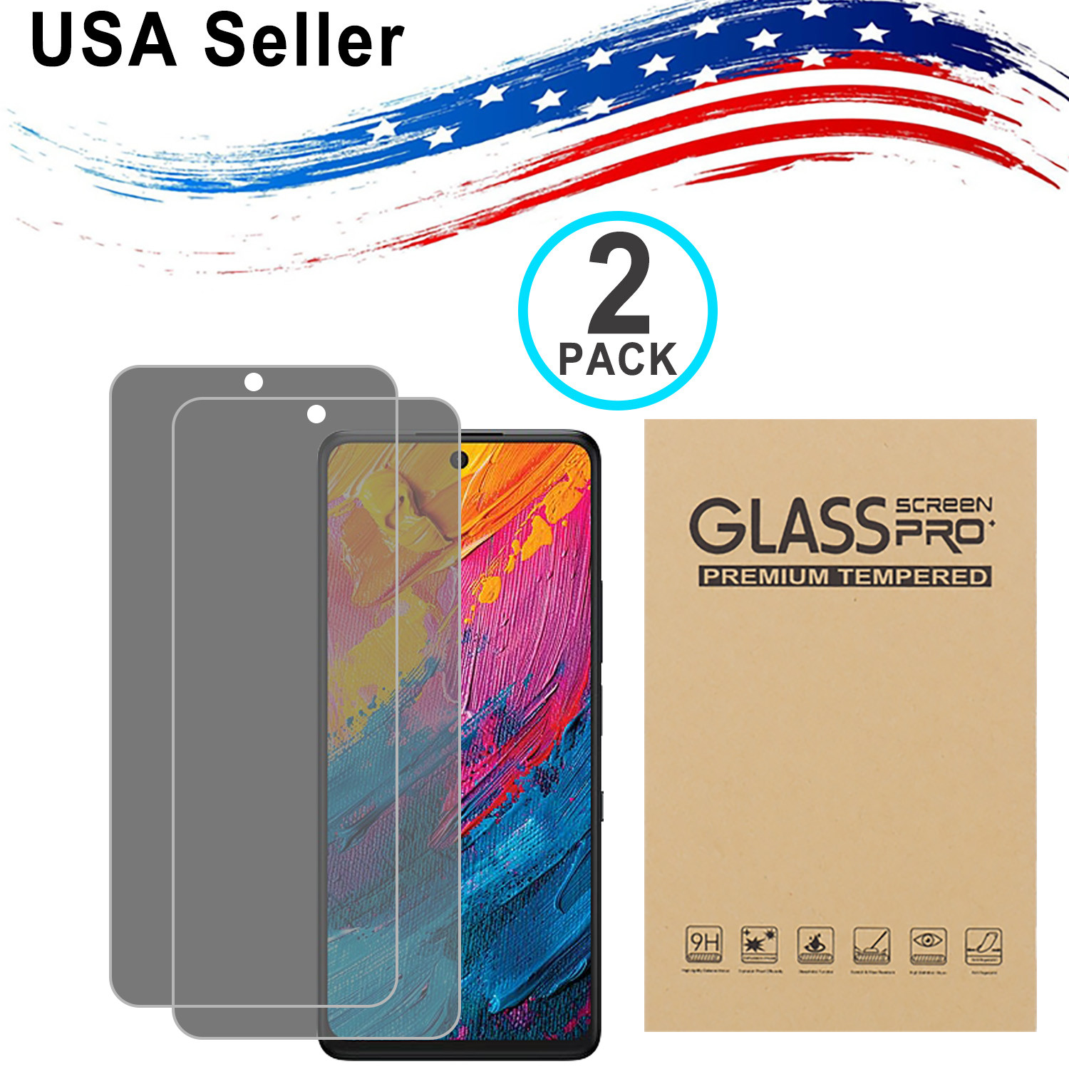 2PK TCL 60 XE 40 XL PRIVACY TEMPERED GLASS SCREEN PROTECTOR
