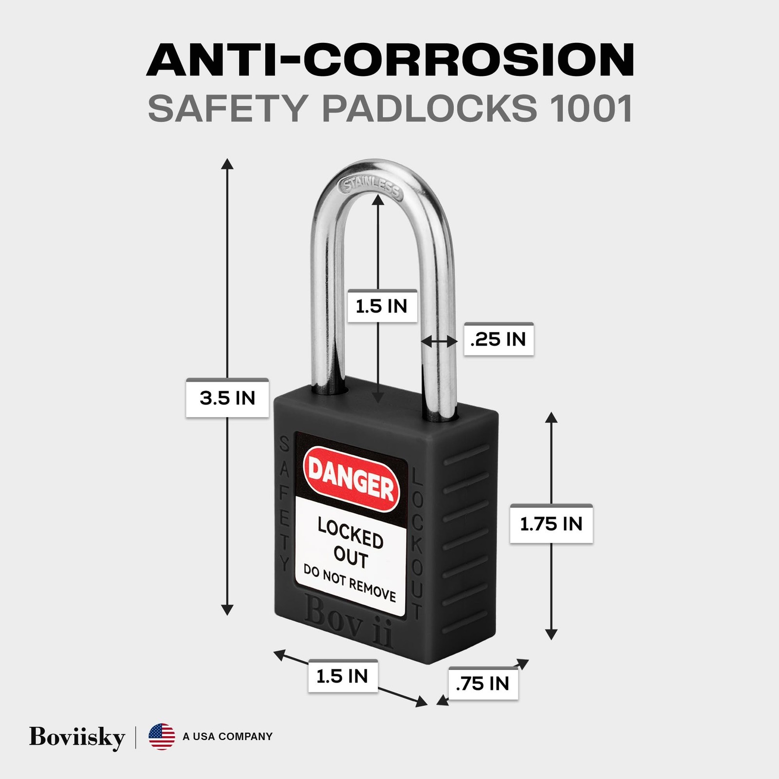 Lockout Tagout Locks Sets, 10 Black Lockout Tagout Safety Padlocks Keyed Diff...