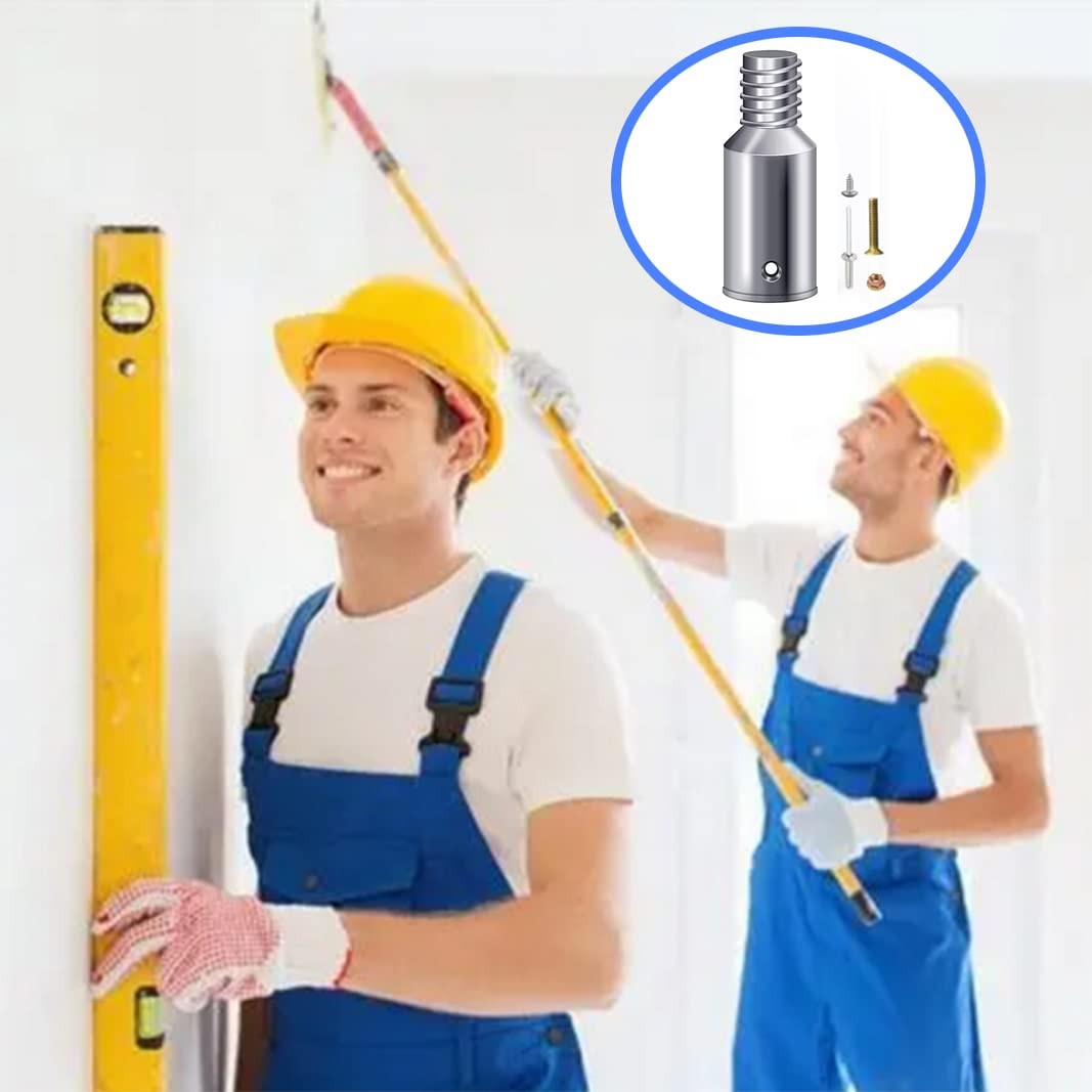 Threaded Tip Replacement Repair Kit for 1 Inch Pole Stick Mop Broom (6 Pack)