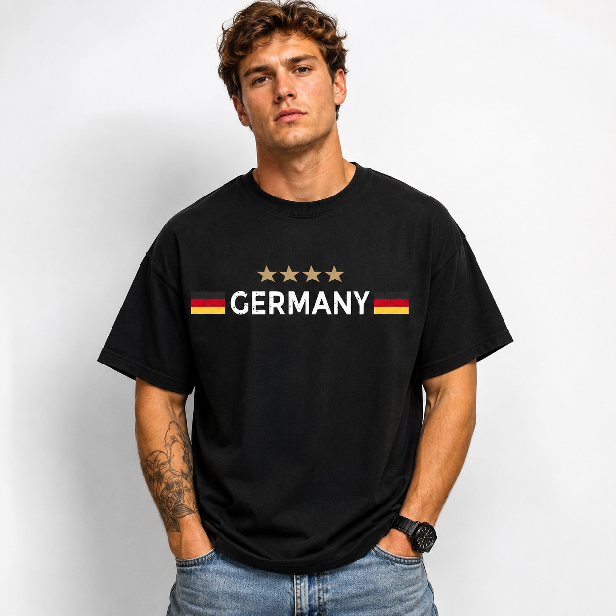 Germany Flag T-Shirt Men's Patriotic Graphic Tee German Pride Shirt