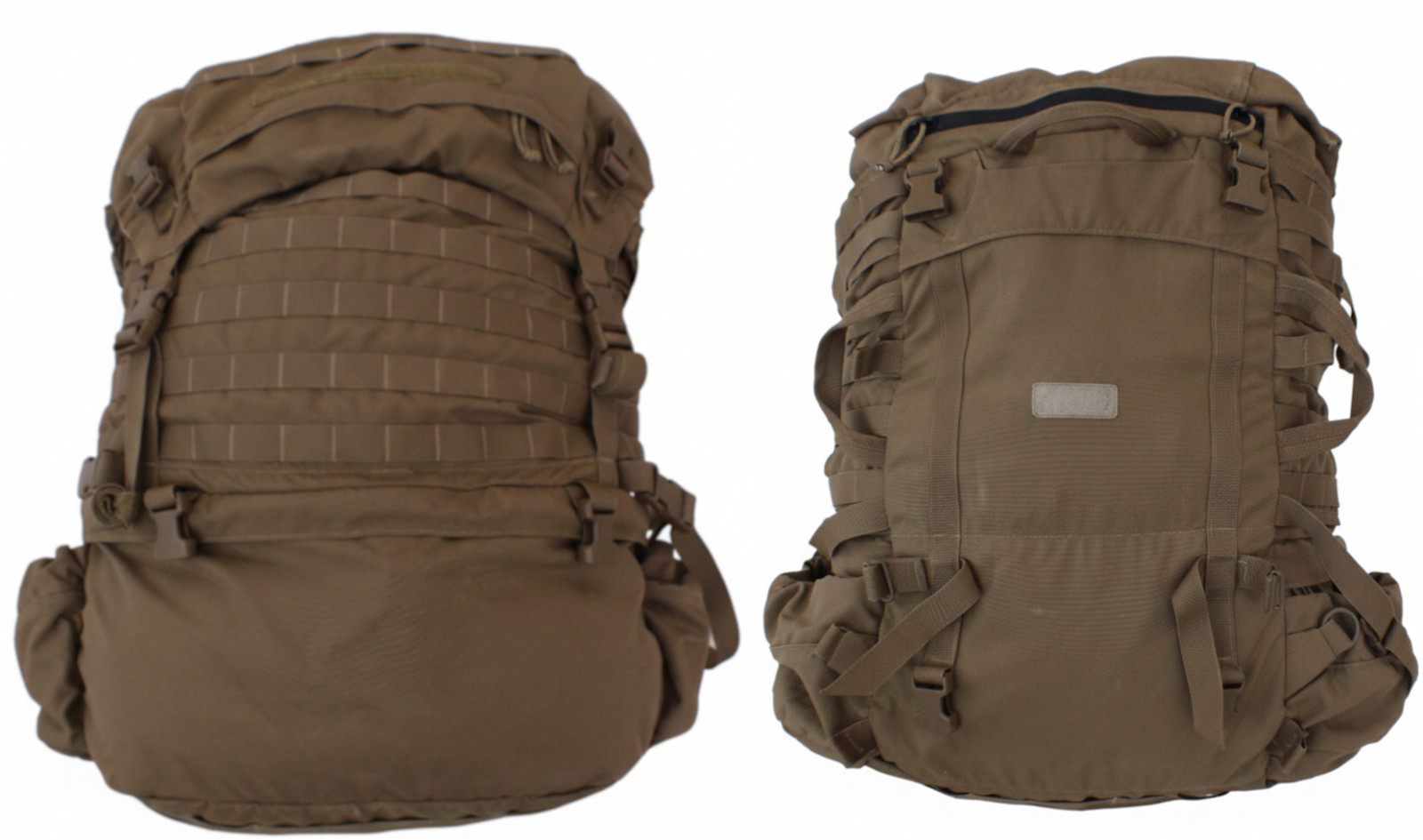 USMC FILBE Main Pack Bag Only - Coyote Brown - Cleaned & Washed -  Grade A #1118