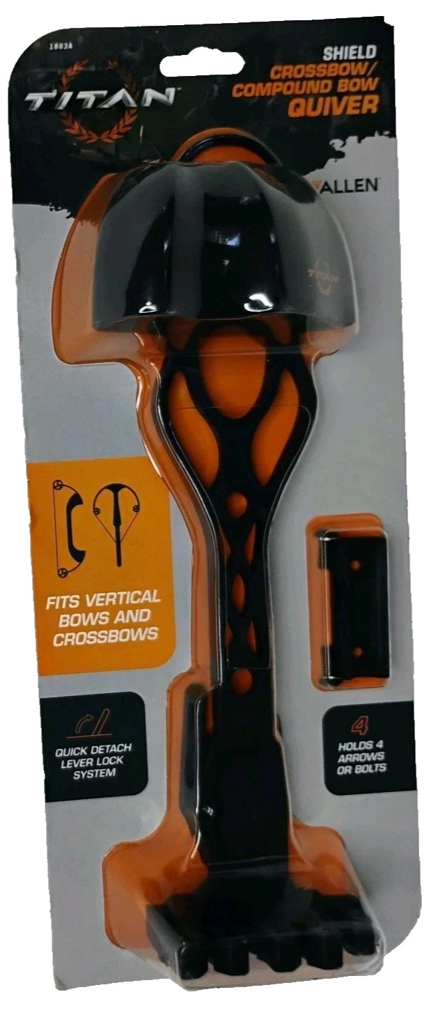 Allen Titan Bow Quiver Ambidextrous Black Plastic for Compound & Crossbow