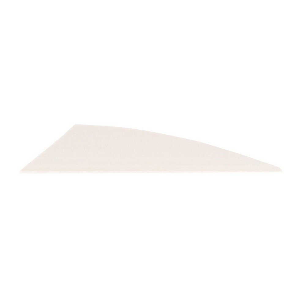 Tac Vanes 2.75" x .48" Driver White Polymer Fletching Vane - 80TAC-0360108-1017
