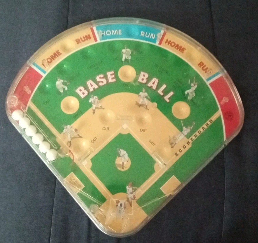 Vintage Play Ball Pinball Game From 2001 By Schylling Baseball Toys Homerun EUC