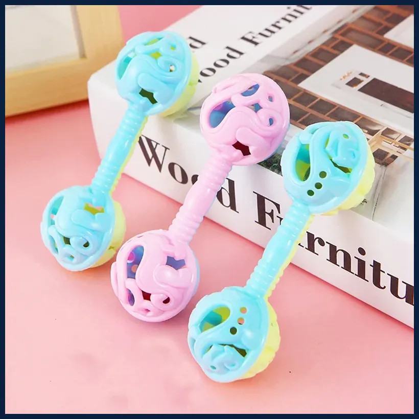 3Pcs Double-Headed Hand Rattle Children's Party Toys To Appease The Baby
