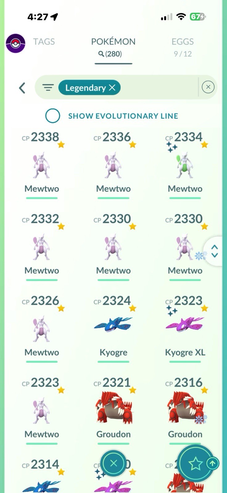 Pokémon GO Level 73 Game Account Legendary Shiny Pokémon Collection