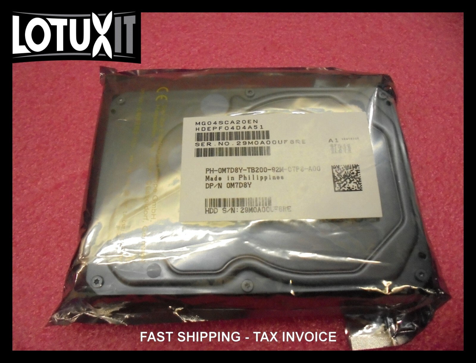 NEW DELL 2TB 12G NL-SAS 7.2K 3.5 HDD M7D8Y