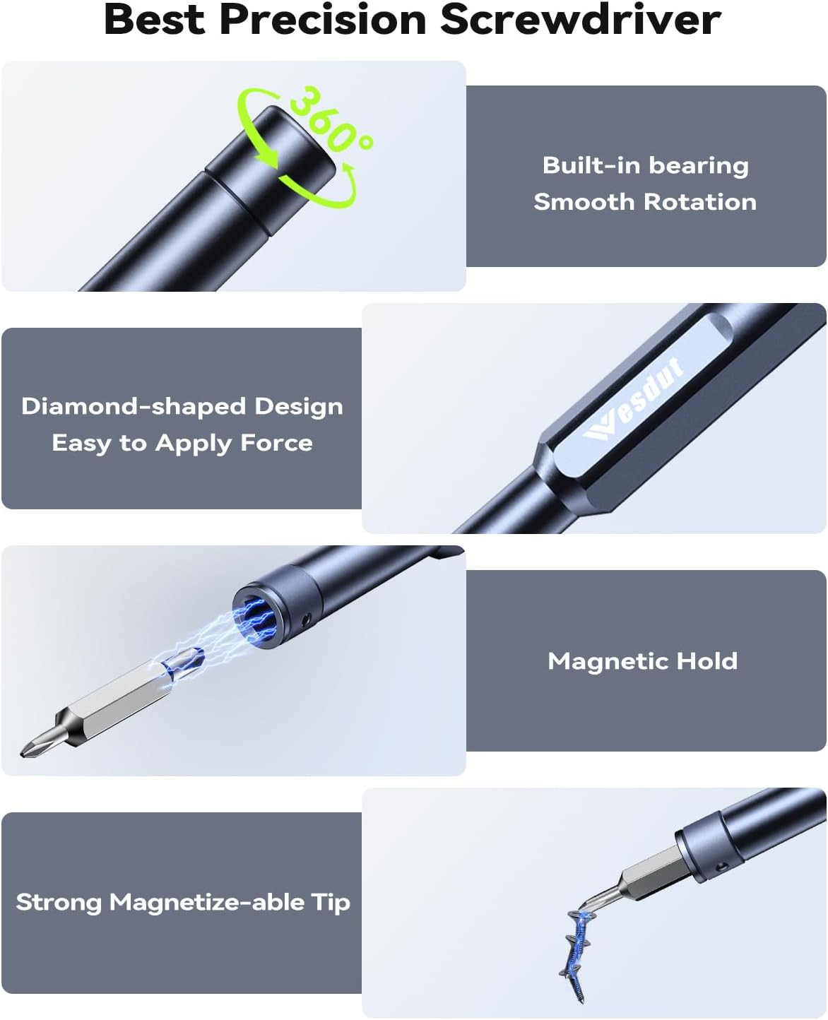 49-In-1 Small Screwdriver Set, [Super Durable] Tiny Torx Screwdriver Fits All Ri