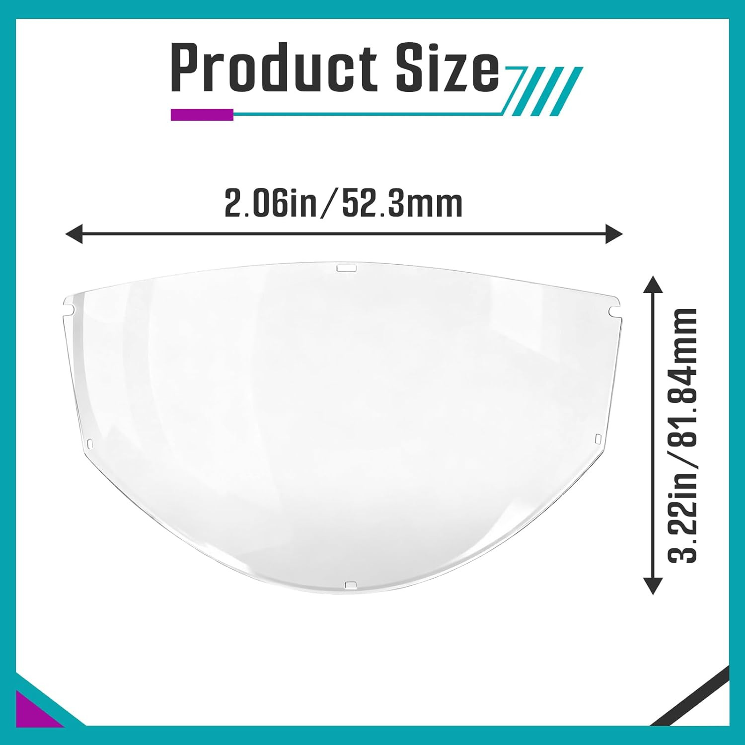 8 Pcs Face Shield Replacement Window for Jackson Safety MAXVIEW Premium Face Shi
