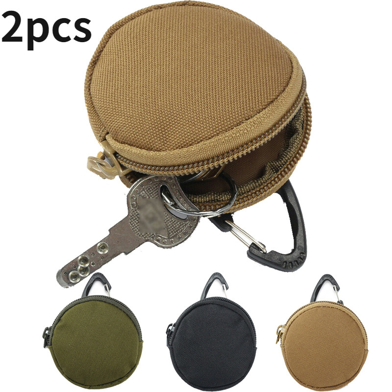 2pcs Tactical Purse Coins Keys Storage Pouches Accessories Bags EDC Waist Pack