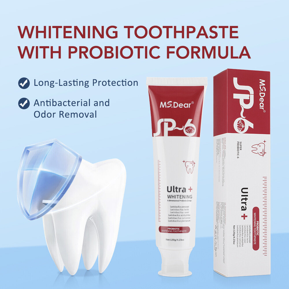 2x Sp-6 Probiotic Whitening Toothpaste Brightening Remove Bad Breath Toothpaste
