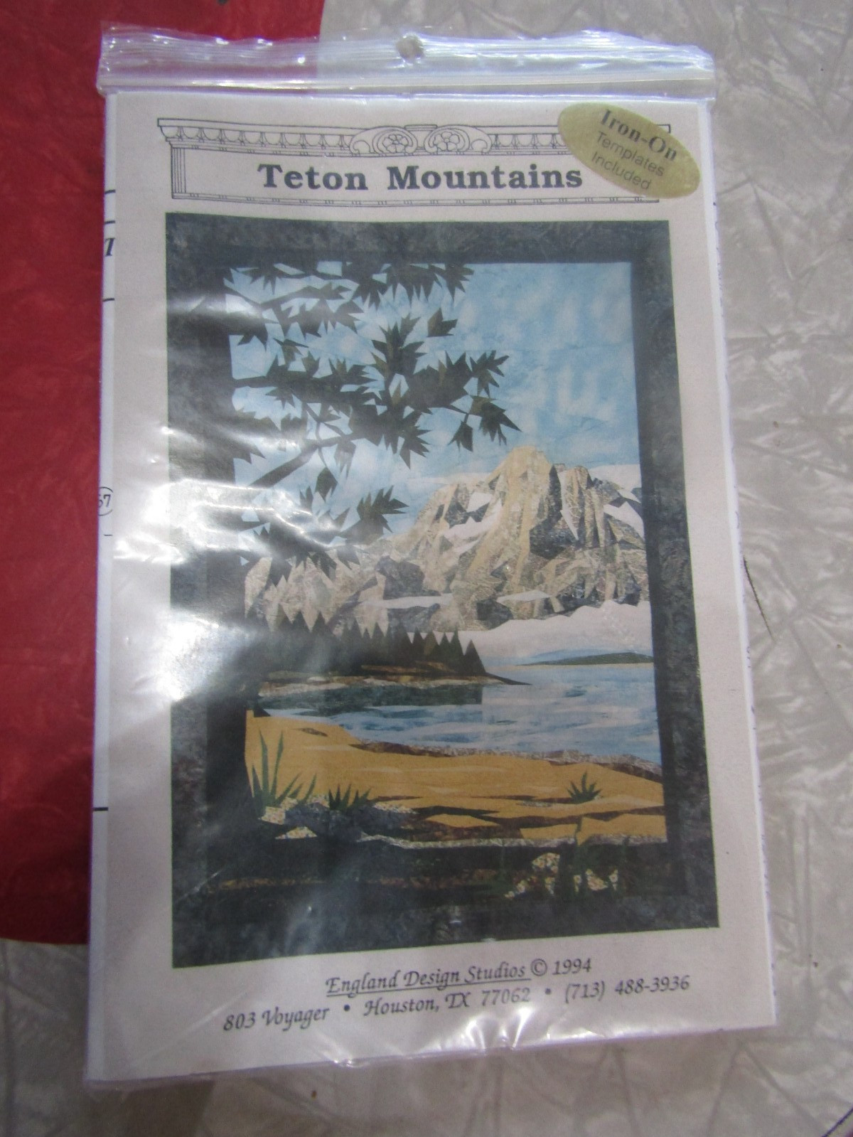 ENGLAND DESIGN STUDIOS Uncut TETON MOUNTAINS QUILT/WALL HANGING Quilting PATTERN