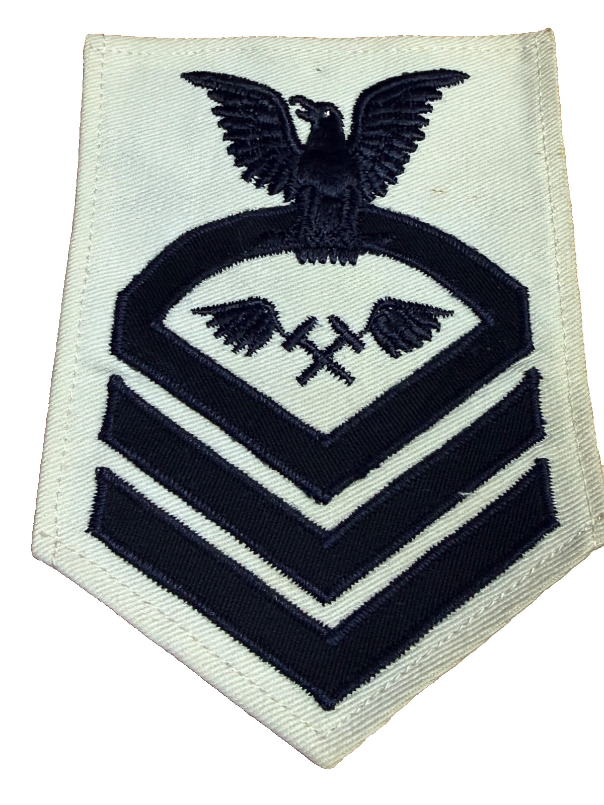 POMERAGE WWII USN NAVY AVIATION CHIEF METALSMITH WHITE DRESS RATE Unworn