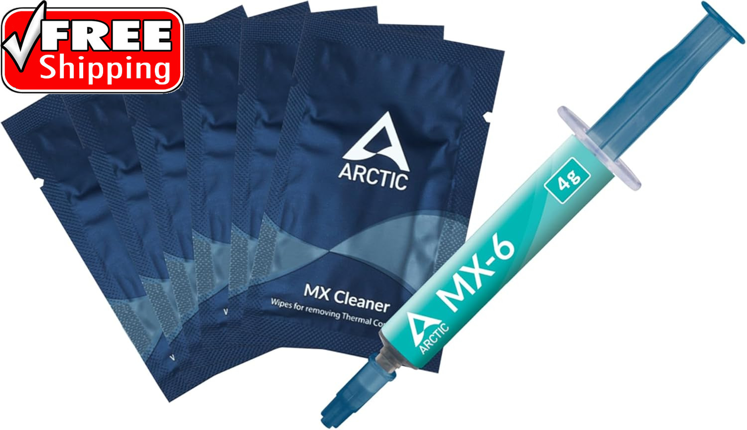 MX-6 (4 G, Incl. 6 MX Cleaner) - Ultimate Performance Thermal Paste for CPU, Con