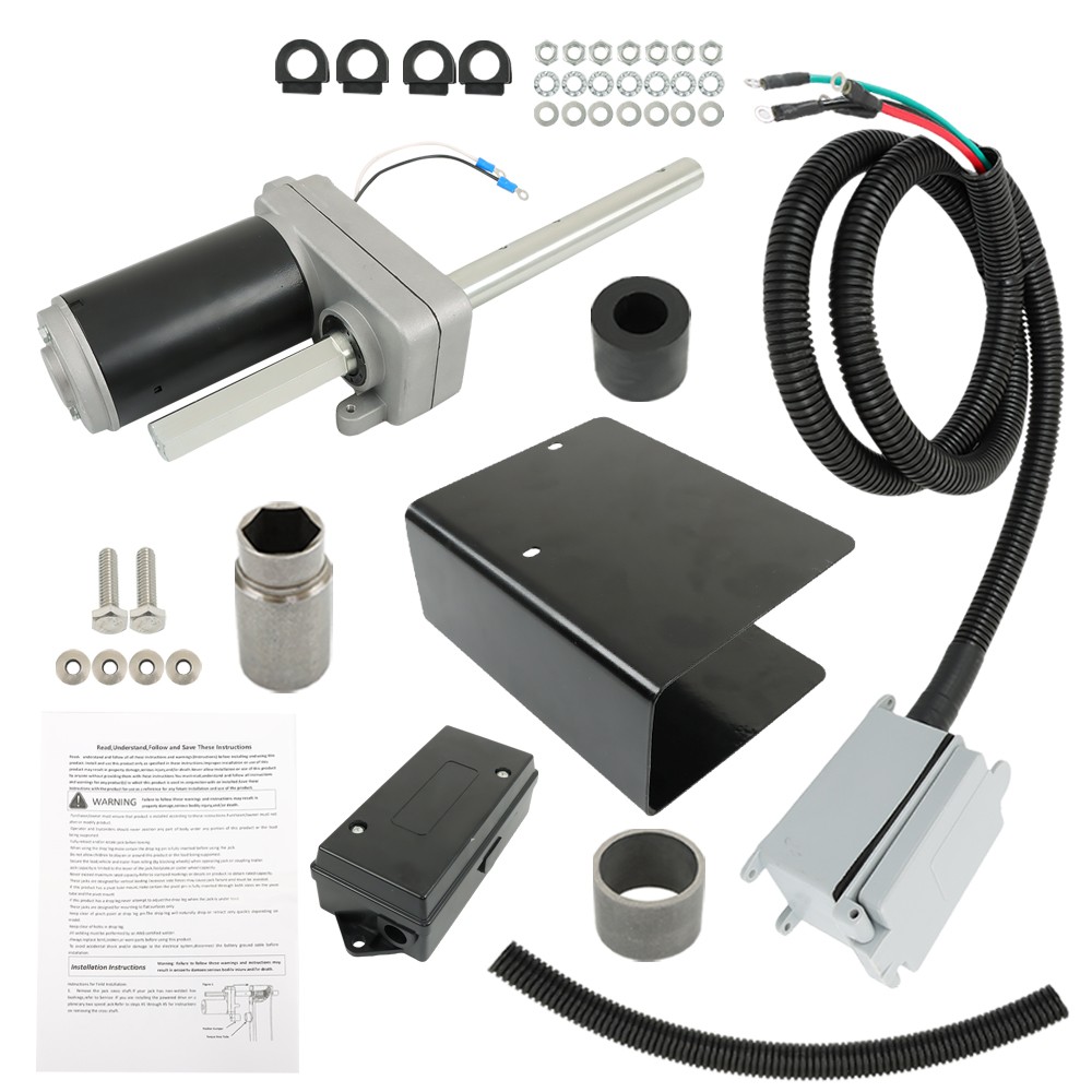 Electric Powered Trailer Jack Kit For Bulldog Landing Gear 1824200100 12000 Lbs
