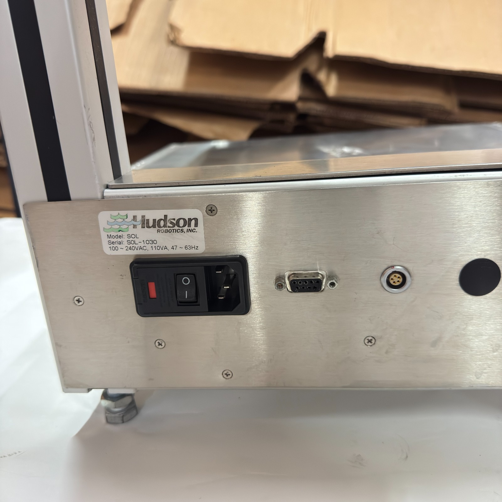 SOLO Industrial Marking Machine Automated Labeling Head Precision Rail Blue AsIs