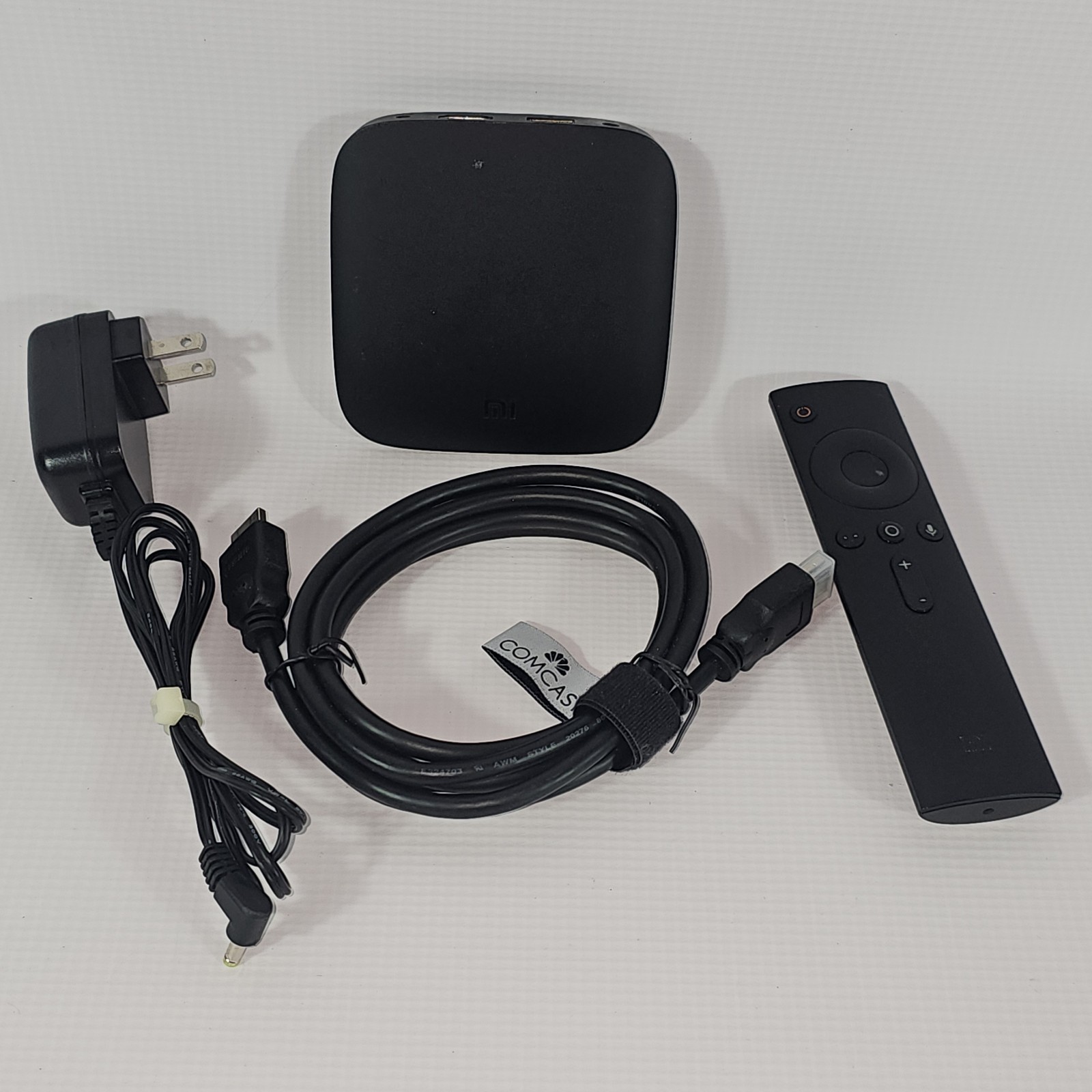 Xiaomi Mi Box 4K Ultra Google Chrome Cast MDZ-16-AB W/ Remote & HDMI Cable Used
