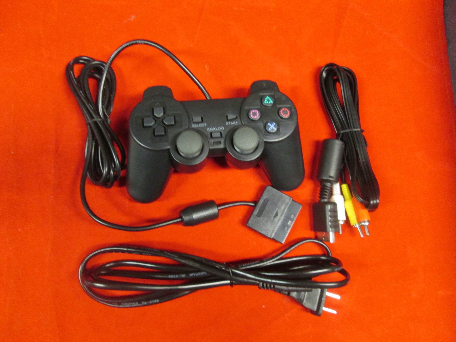 Fat PS2 Parts Bundle Controller AV Cable And Power Adapter For PlayStation 0469