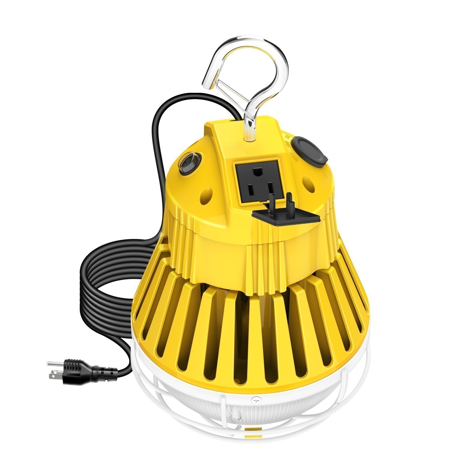 NEW Linkable LED Temporary Work Light 100W Constructions Jobsite Work Lamp Plug