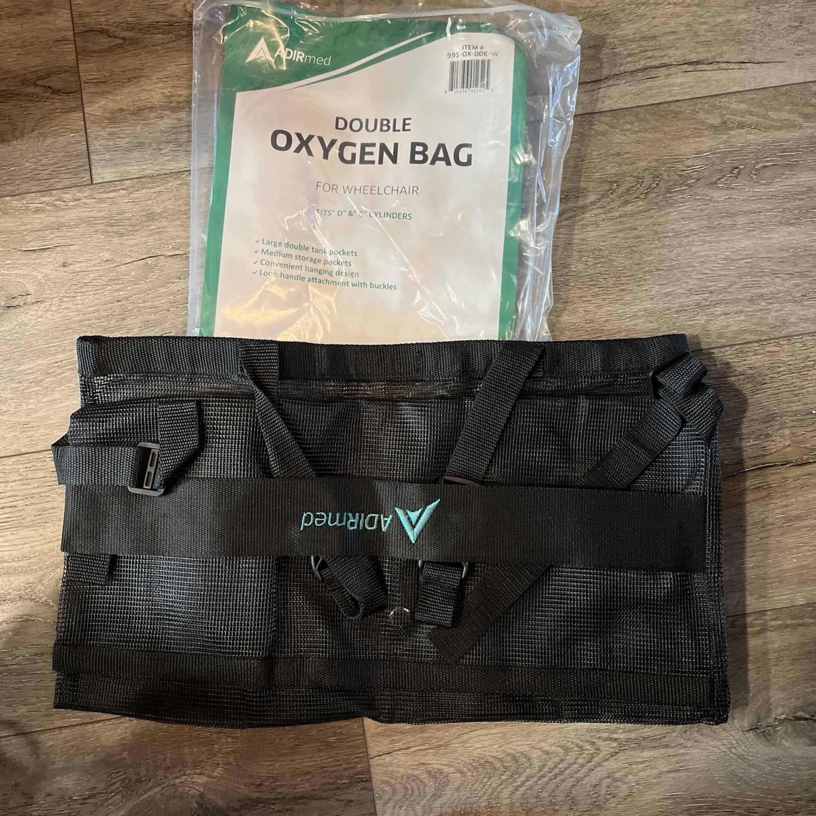 ADIR Med Double Oxygen Wheelchair Bag Back