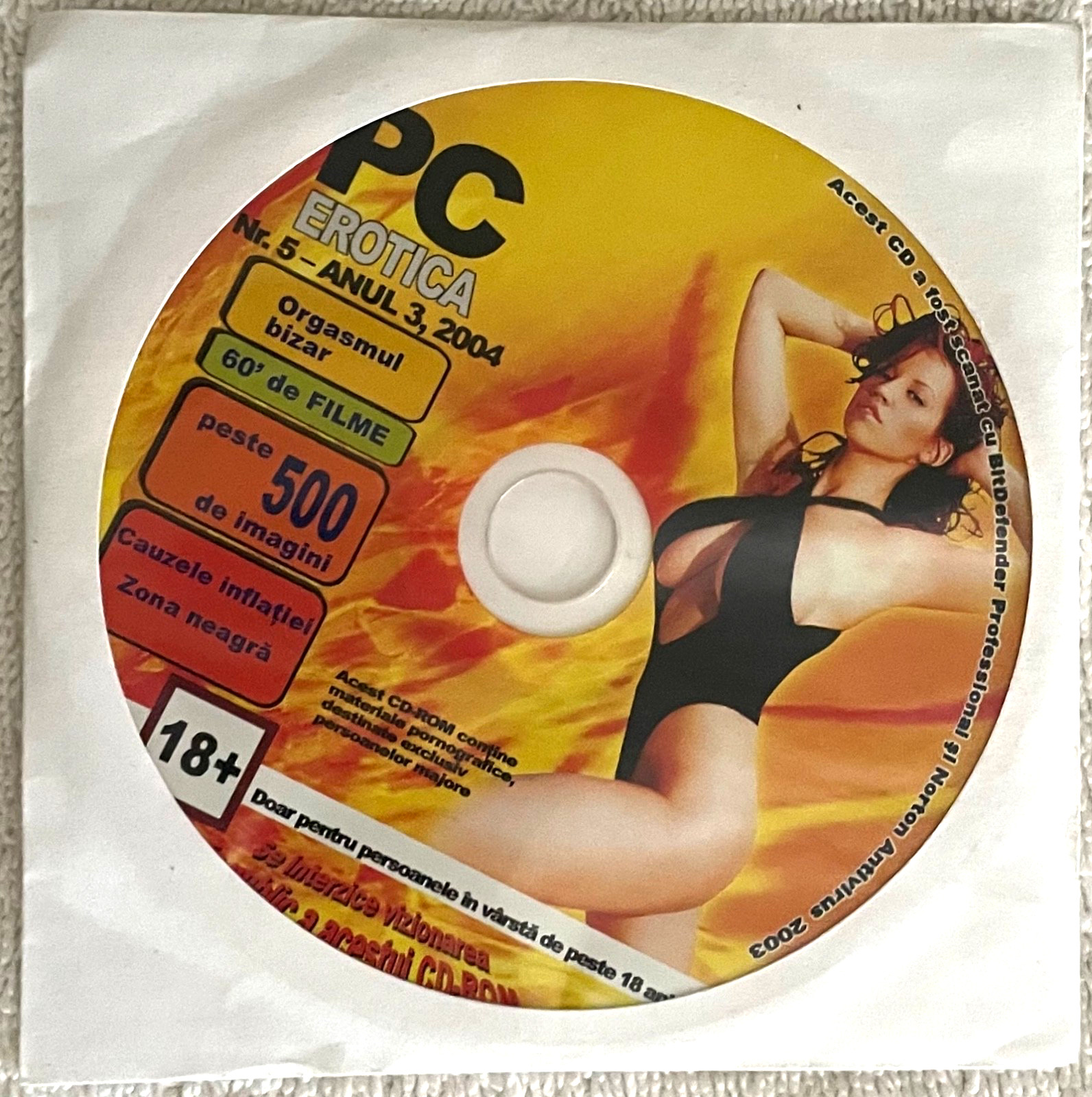 RARE Vintage 2004 PC Erotica CD-ROM Romania Nr. 5 Retro Multimedia Collectible