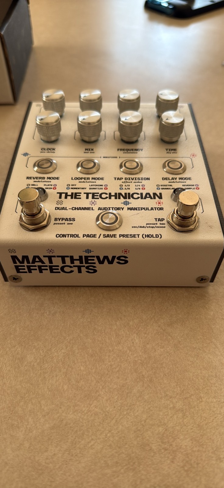 Matthews Effects "The Technician", Multi-effect guitar pedal