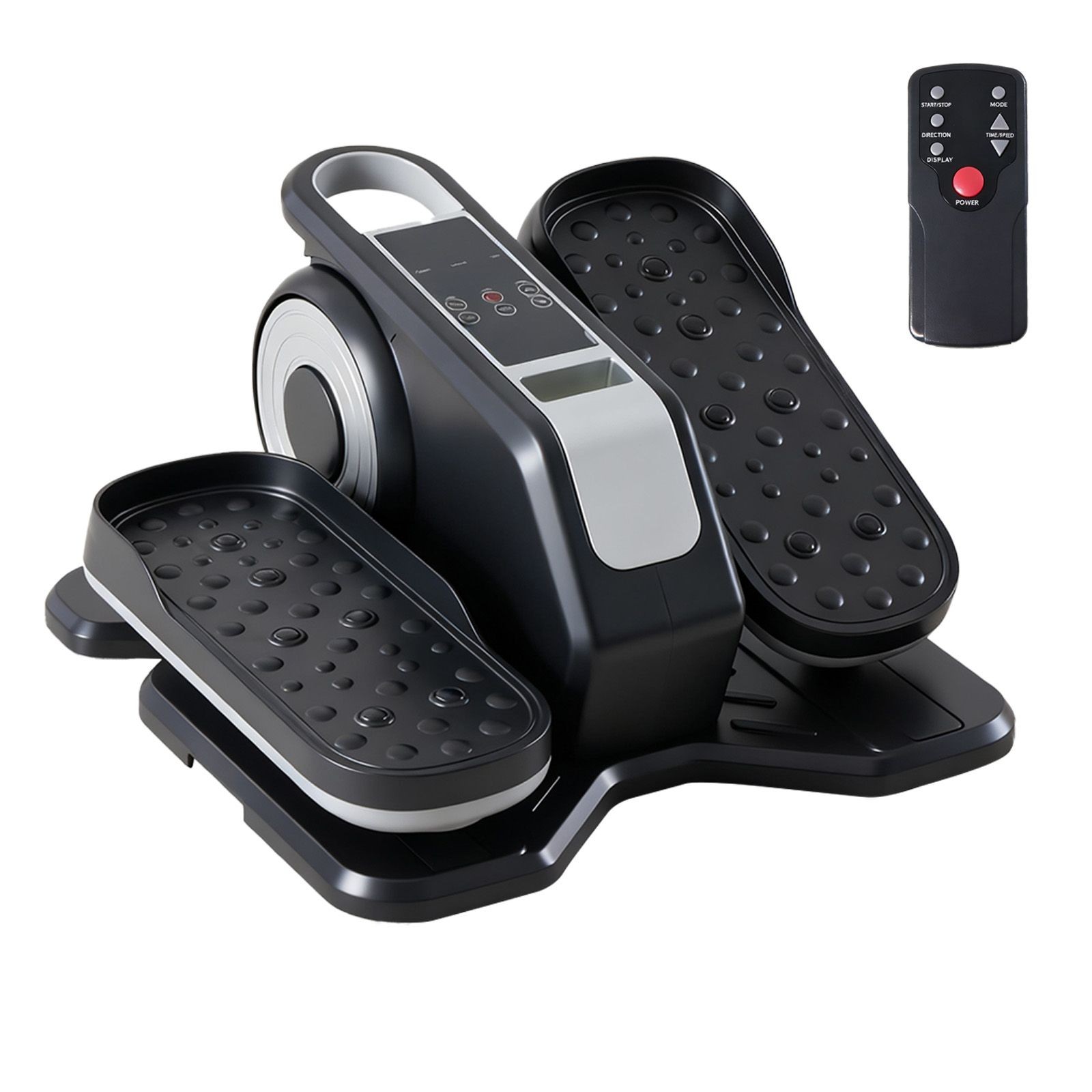 Compact Under-Desk Elliptical – Mini Pedal Exerciser w Adj Speed and LED Display