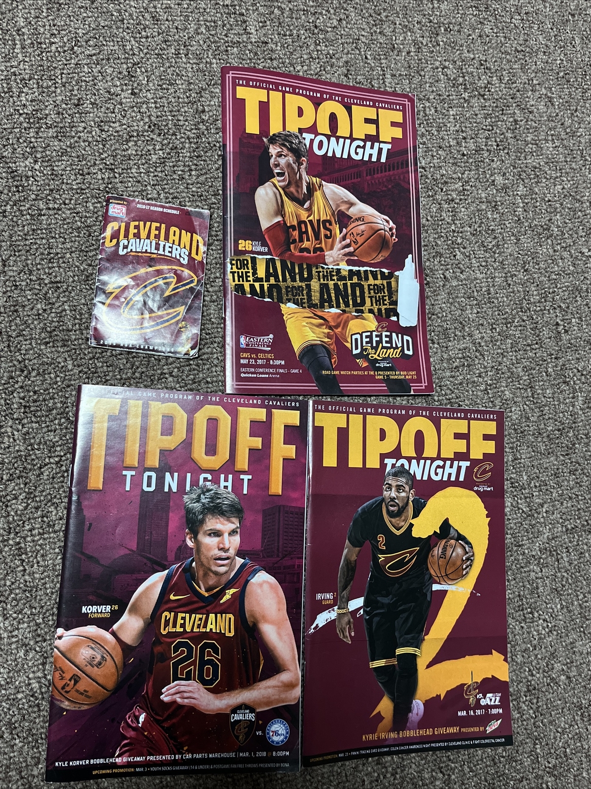 Cavs Tip-off Game Programs