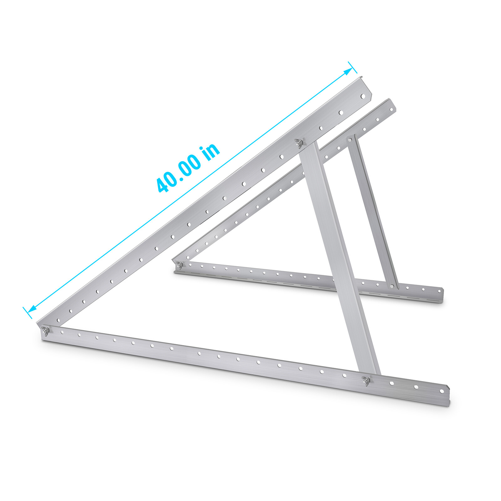 Newpowa Solar Panel 40inch Width Tilt Mounting Bracket Angle Adjustable RV Boat