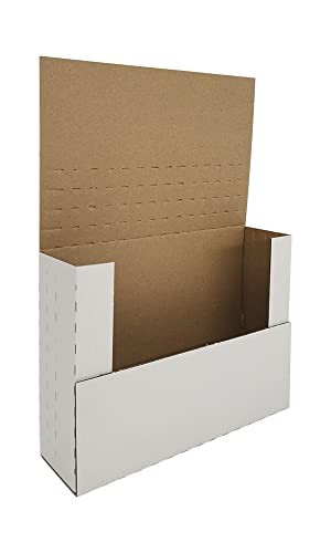 300 Pack 7.5 x 5.5 x 2" Corrugated Easy-Fold Mailers, Height Adjustable Small