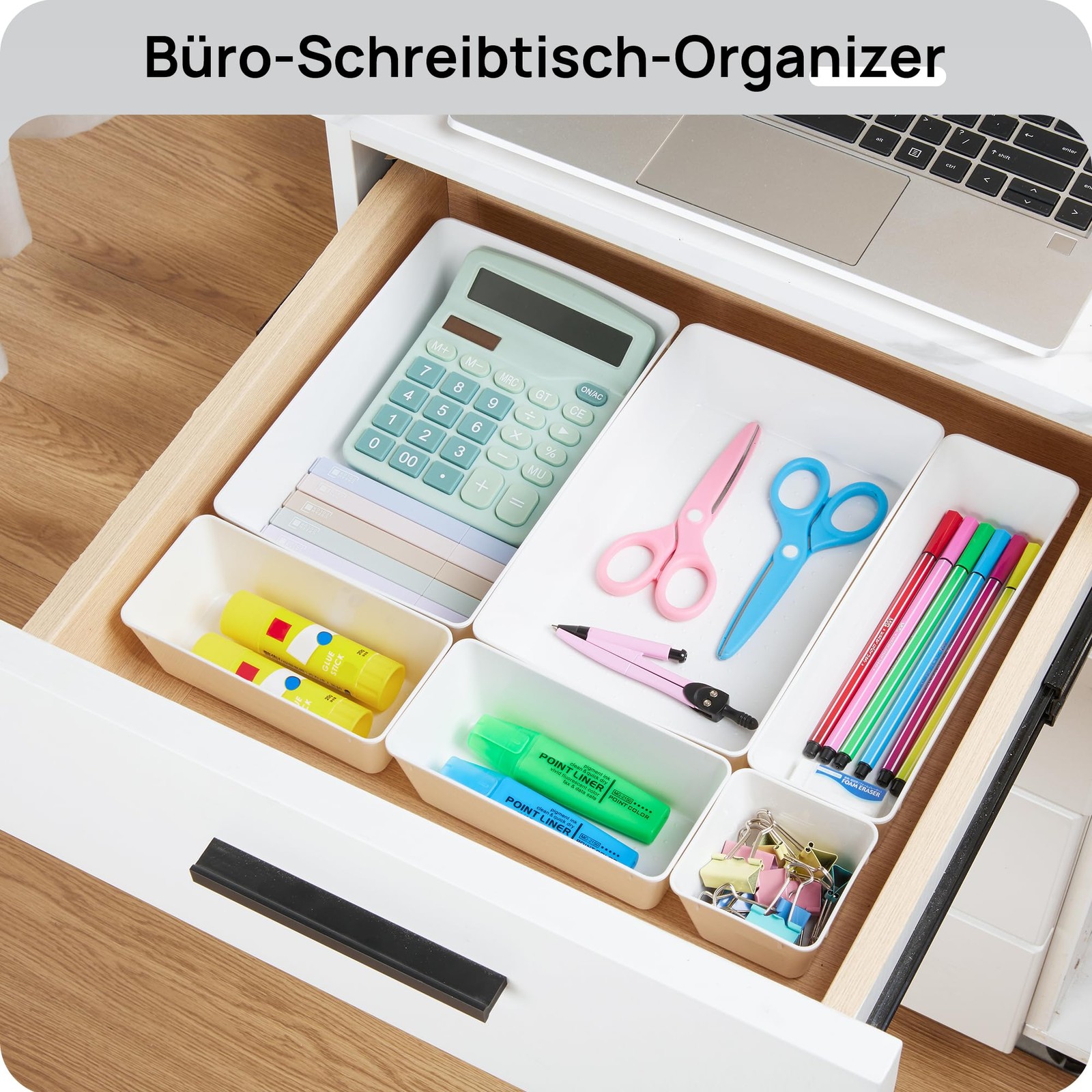 Vtopmart 25 PCS Plastic Drawer Organizers Set, 4-Size Versatile Bathroom and ...