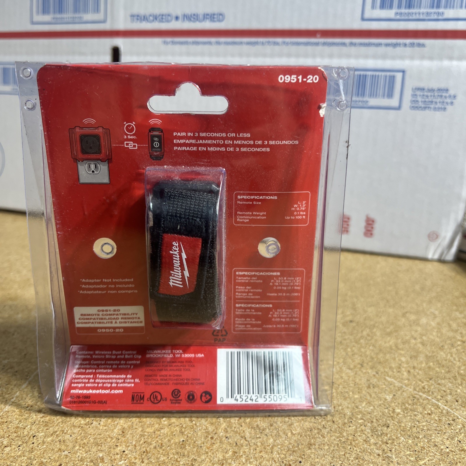 Milwaukee 0951-20 Wireless Dust Control Remote for Wireless Dust Control Adapter