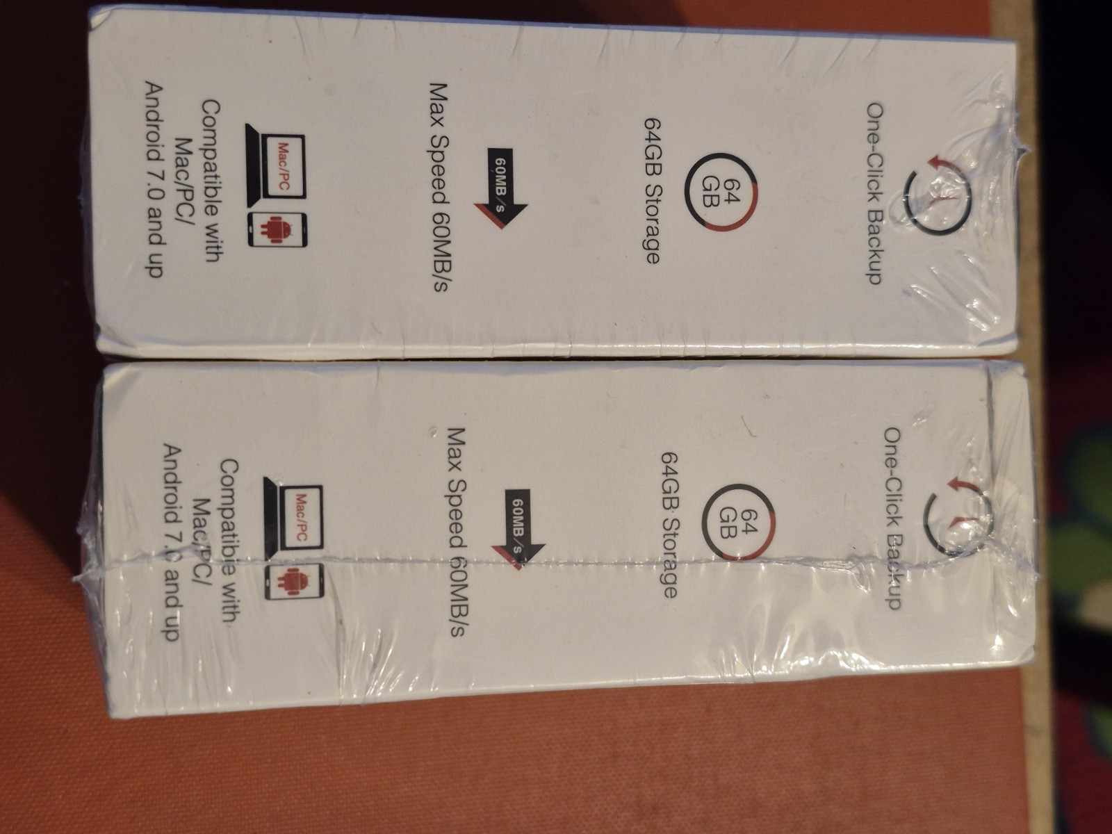 2-InfinitiKloud 64GB One Click Backup and Storage Device USB 3.0-Sealed