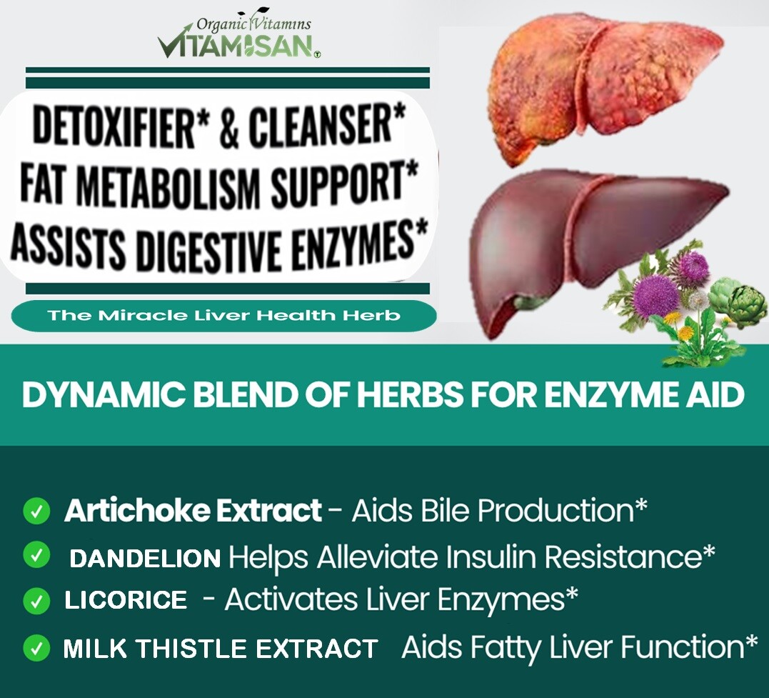 new liver cleanse detox & repair formula liver supplement & thistle 120 CAPSULES