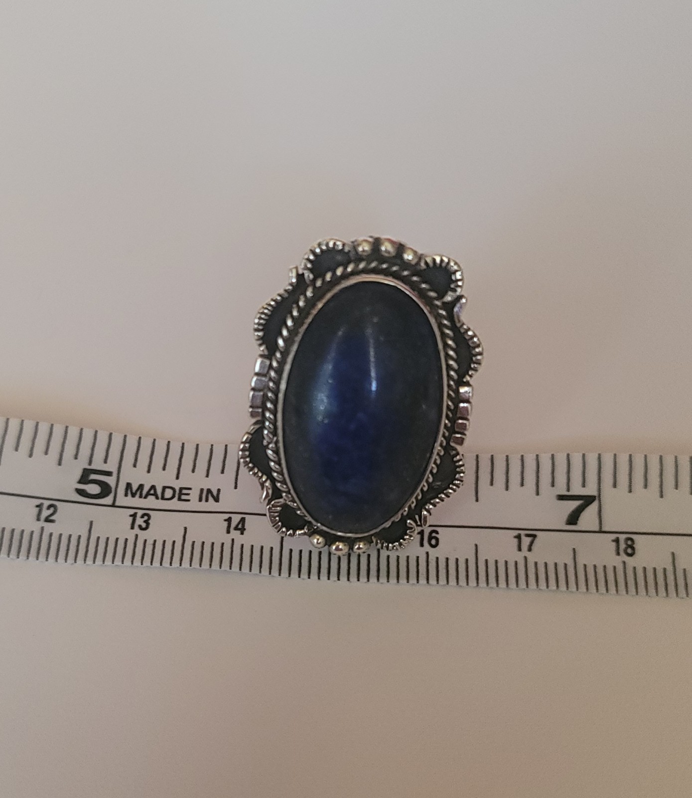 lapis lazuli ring 925 sterling silver