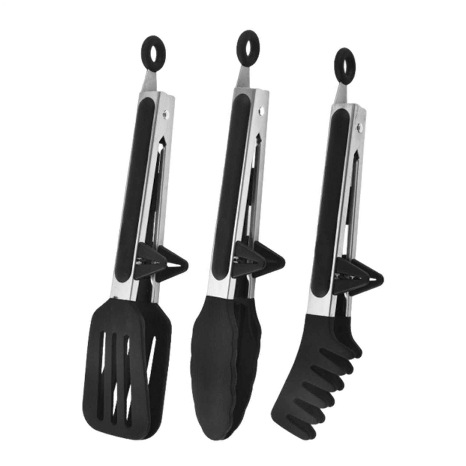Kitchen Tongs 3 Pieces Heat Resistant Kitchen Clip Meat Tongs