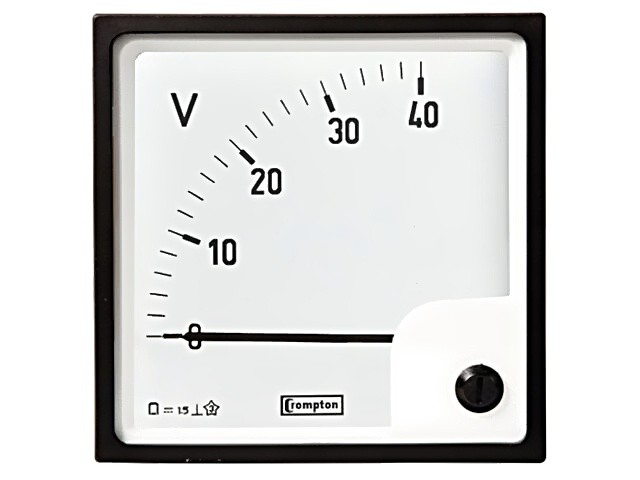 039-90137-0150-150V-0-150V Front Panel Voltage Meter 0-150V Class: 1,