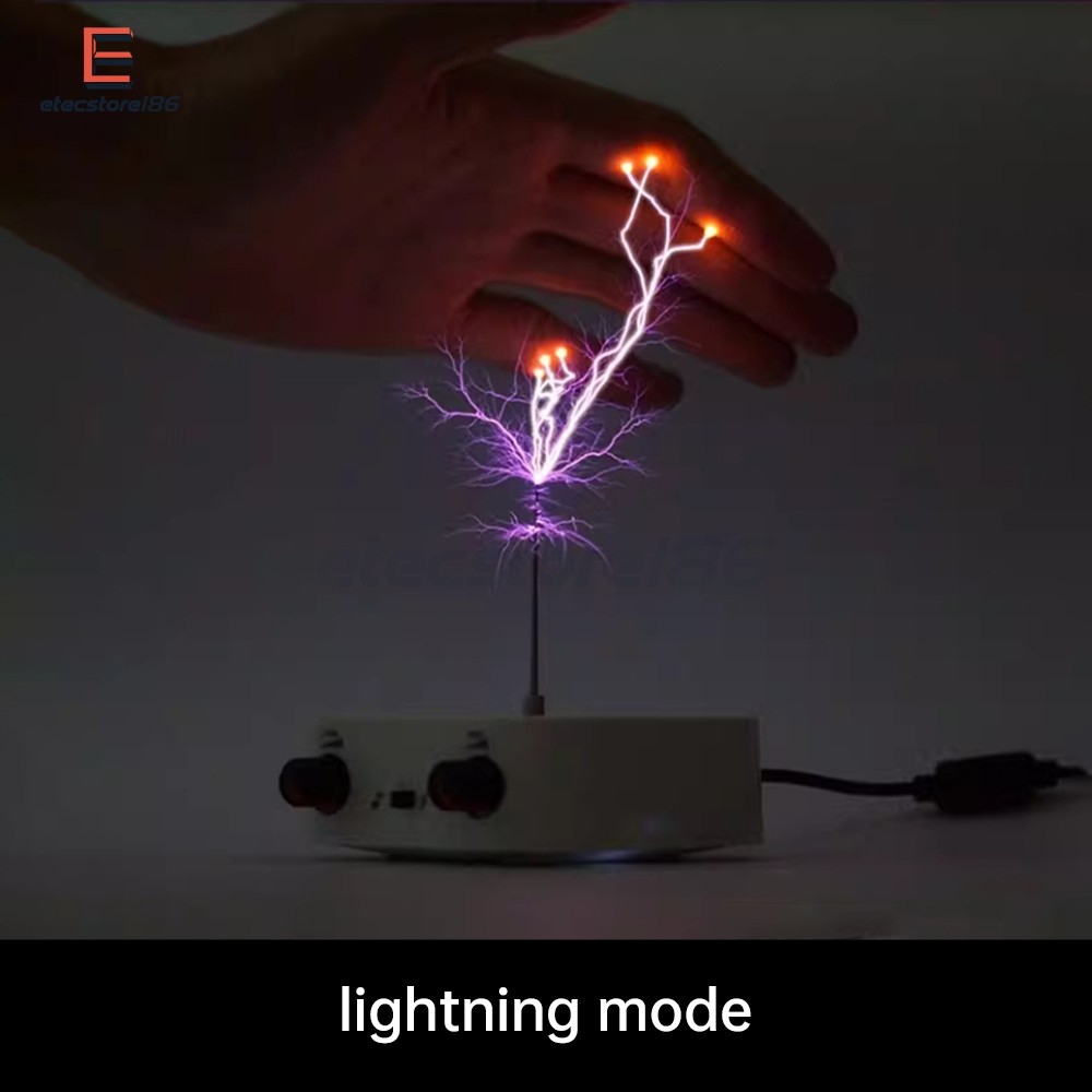 Bluetooth Music Tesla Coil Plasma Loudspeaker Touchable Artificial Lightning DIY