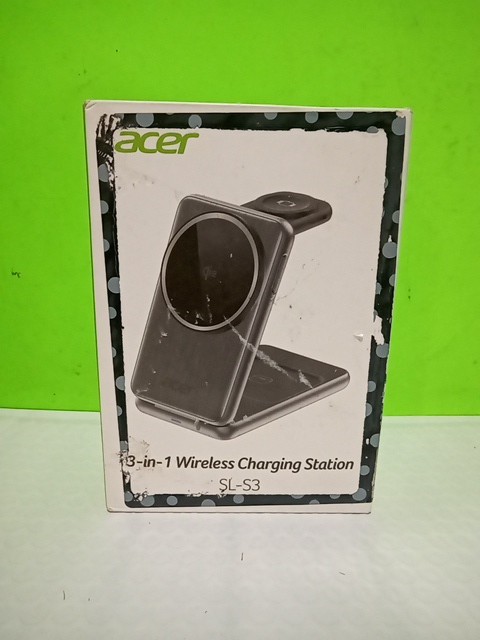 Acer 3-in-1 Wireless Charging Station w/ Strong Magnetic Alignment, Model: SL-S3