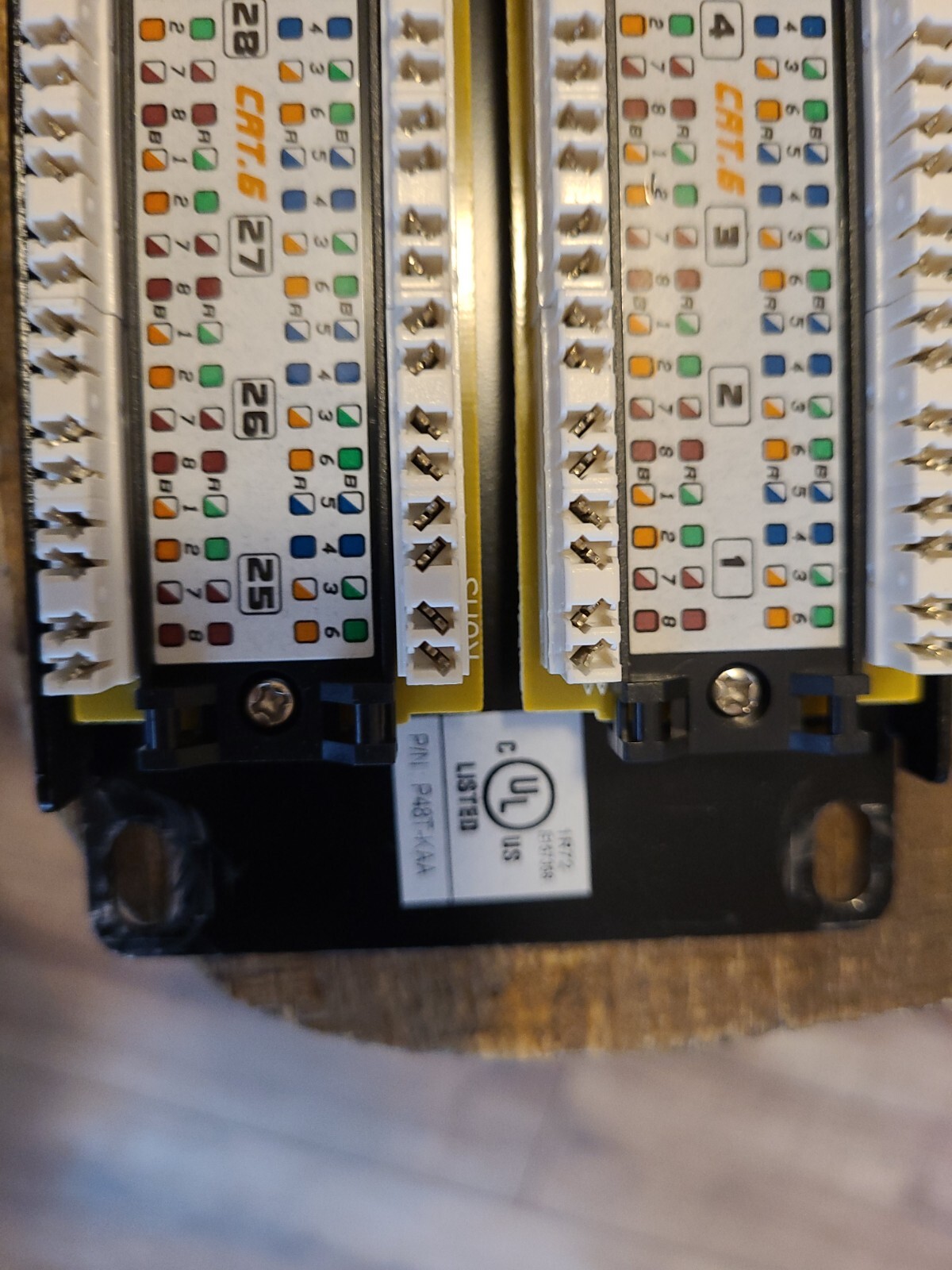 Connex 48 Port Data Rackmount CAT6 Patch Panel P48T-KAA