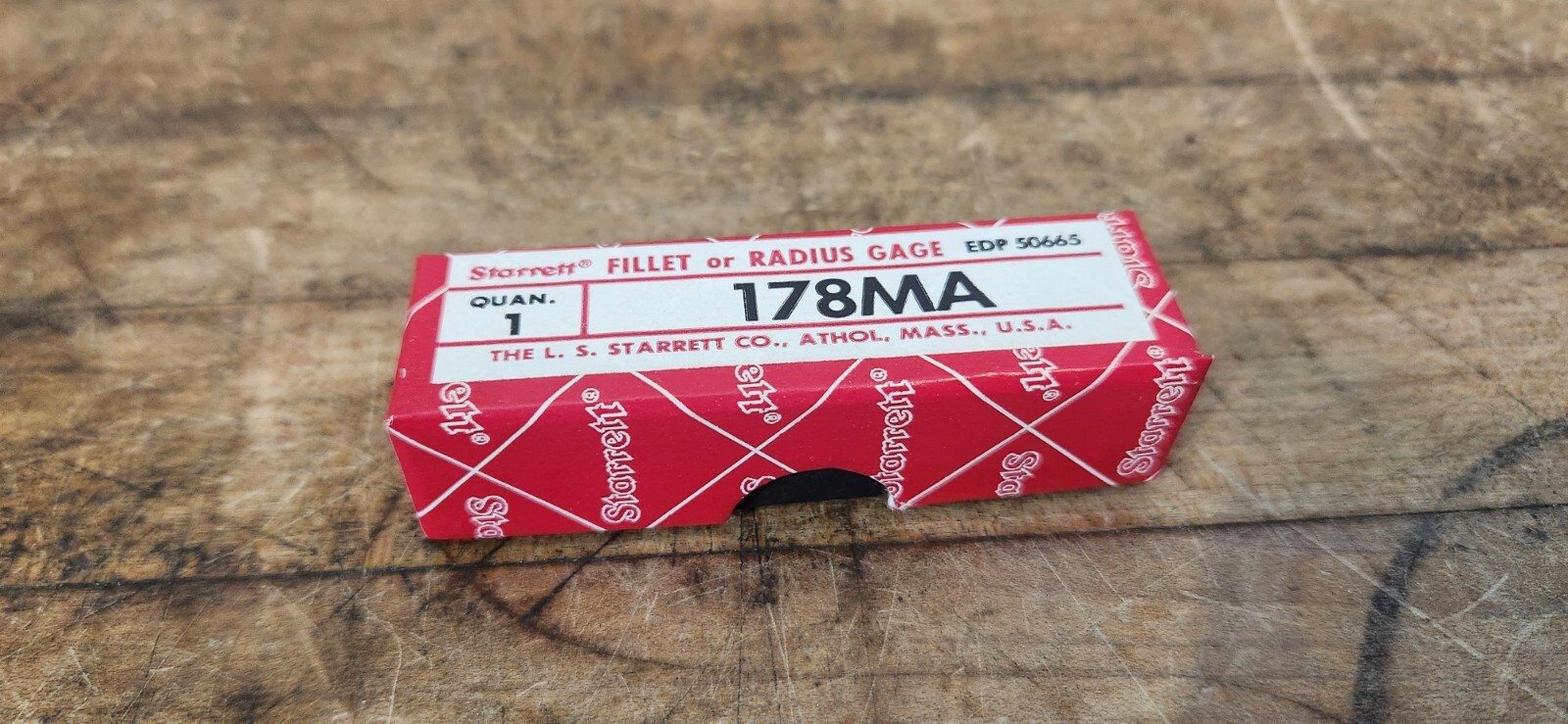 New unopened L.S. Starrett 178MA Fillet or Radius Gage EDP50665