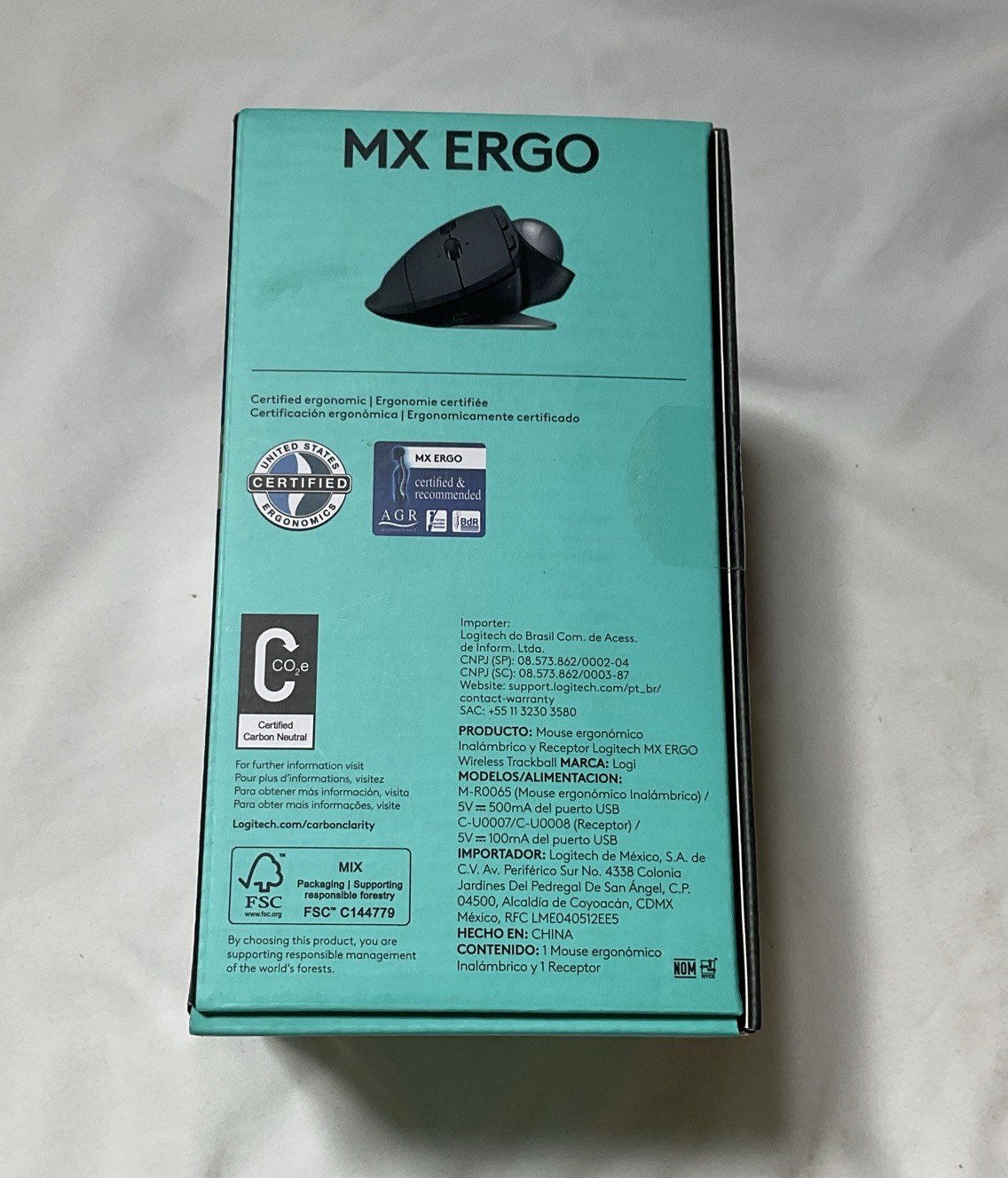 Logitech MX Ergo Wireless Trackball Mouse for Windows MacOS Linux ChromeOS G2￼