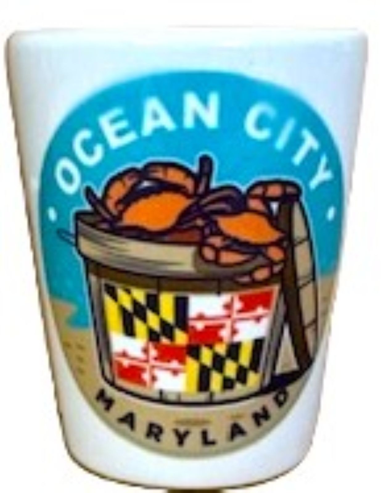 Ocean City Bushel of Crabs Shot Glass