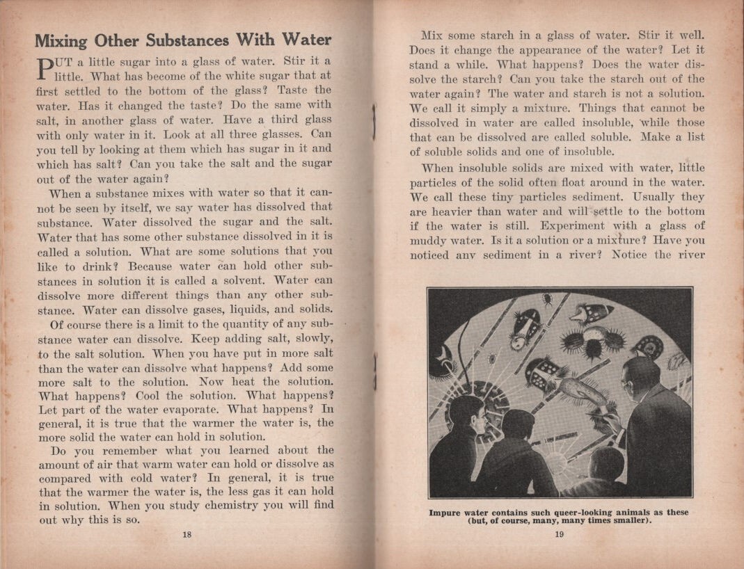 1938 "Water: Its Sources and Uses" Kristin Nilsson Study Book #455