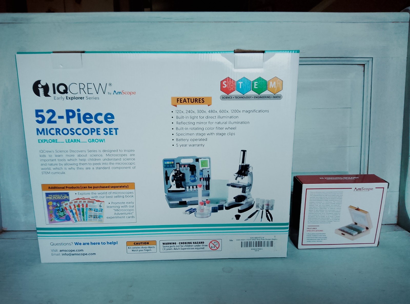 IQ Crew early explorer series 52 piece microscope set
