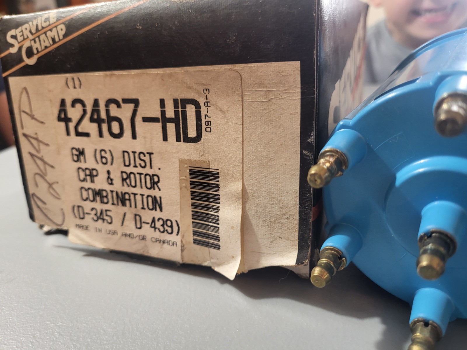 C244P Distributor Cap only 42467-HD Service Champ brand x2
