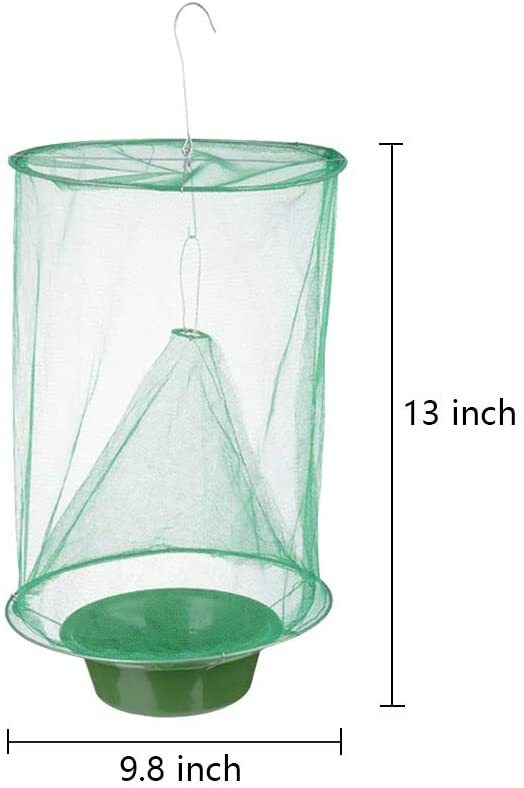 2 PACK The Ranch Fly Trap Reusable Fly Killer Cage Net Trap Pest Bug Catcher US