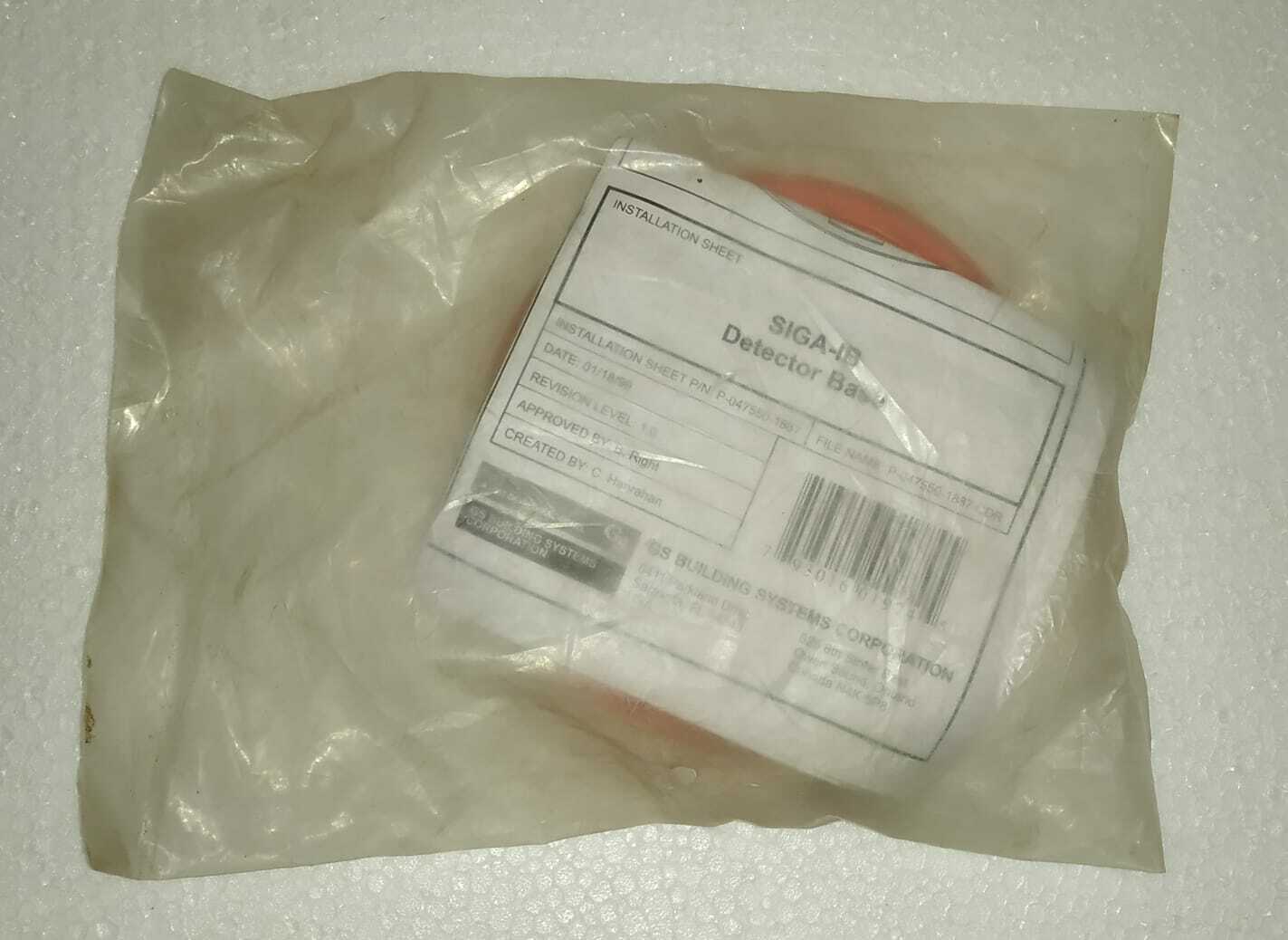 EDWARDS SIGA-IB ISOLATOR BASE FIRE ALARM SMOKE DETECTOR BASE